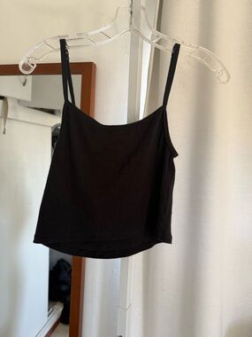 AUTHENTIC SKIMS Black Slim Spaghetti-Strap Cami